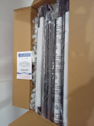 ZEEBABA Baby Playpen with Mat and balls - 59" x 59" - grey/black image 4