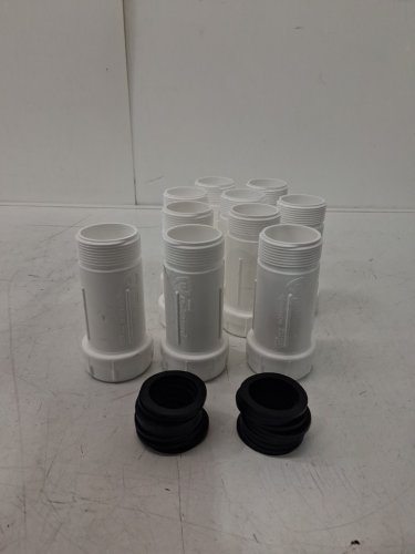 10pk utopia uniguard waterless one way waste drain valve - 4.75" x 1.5" - white (model: d917027) image 2