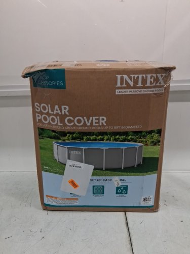 INTEX Solar Pool Cover - 18FT ROUND - BLUE (MODEL: 28015E ) image 3