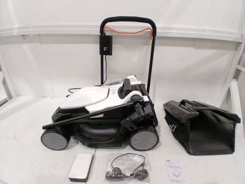 Litheli Cordless Handy 20V Electric Lawn Mowers WITH 4.0Ah Portable Battery - WHITE/ORANGE(model: U20LM00-0A110) image 3