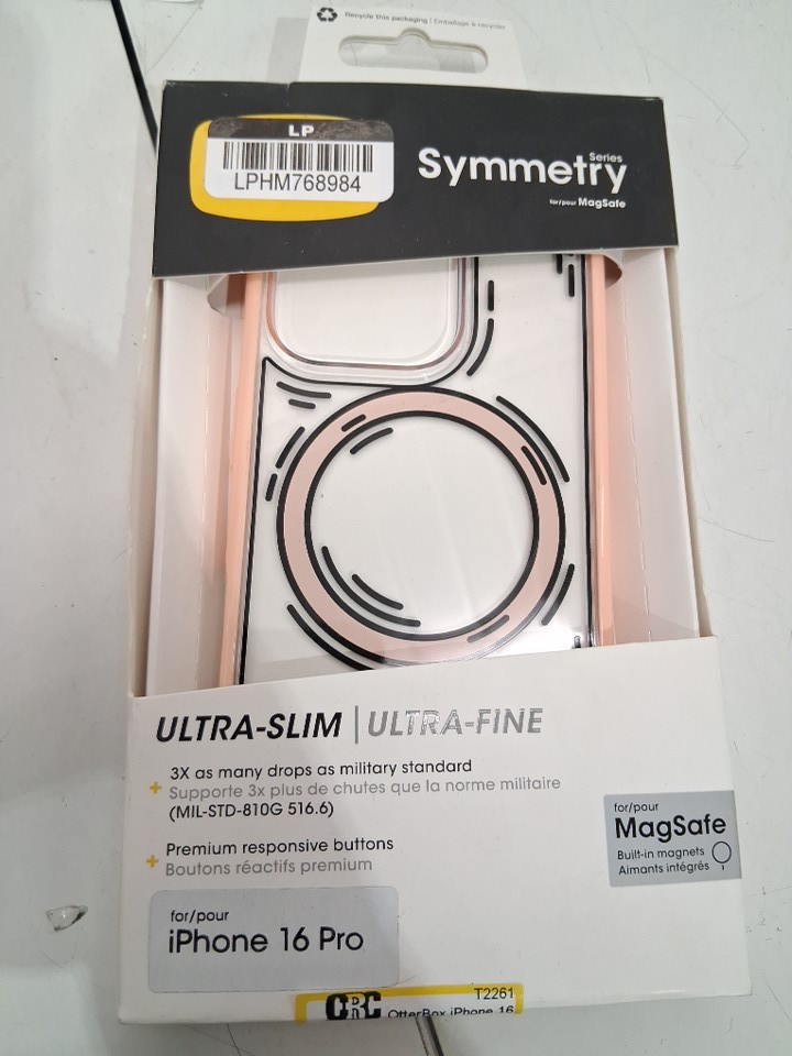 OtterBox Symmetry Series iPhone 16 Pro Case FOR MAGSAFE - DOODLE/ LIGHT PINK (MODEL: 77-97030) image 2