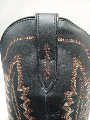 women's ariat Casanova Western cowboy  Boot with side partial zip - size 9- brooklyn black - (style: 10042447) image 6