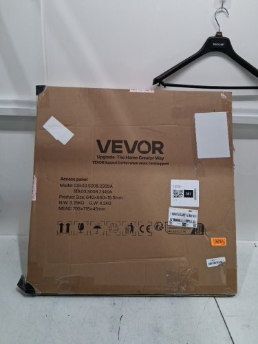vevor access panel for drywall - 25.2" x 25.2" - galvanized steel/white (model:  9.03.S008.2349A) image 2