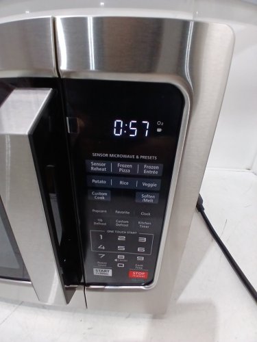TOSHIBA COMPACT COUNTERTOP Stainless Steel Smart Sensor MICROWAVE OVEN WITH CHILD LOCK- 1.2CU.FT/1500W - GREY/BLACK (MODEL: ML-EM31P(SS)/CA) image 4