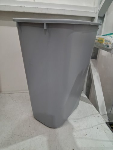 Rubbermaid 41 Qt. / 10.25 Gallon Rectangular Wastebasket / Trash Can - GREY (MODEL: FG295700GRAY) image 2