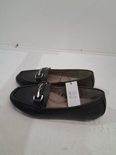WOMEN'S AEROSOLES BUCKLE SLIP ON Loafer FLATS - 7 - BLACK (STYLE: 1863914) image 3