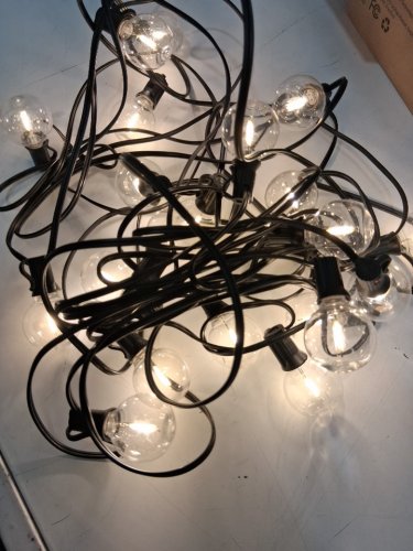 rtty Outdoor G40 Globe LEDs Patio String Lights with 26 Bulbs - 50FT - 25w (model: cmc-0251) image 4