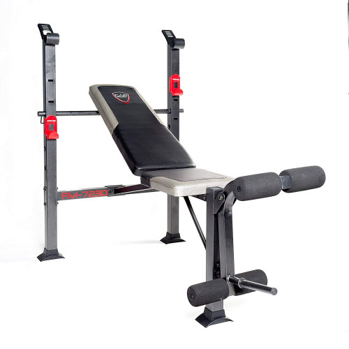 CAP DELUXE STANDARD BARBELL BENCH  - BLACK/RED (model: FM-7230) image 2