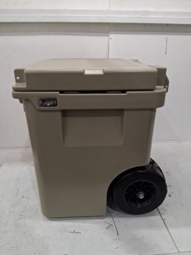 COSTWAY Leak-Proof Chest Cooler with All-Terrain Wheels - 45QT - khaki (MODEL: GP11730SA) image 7