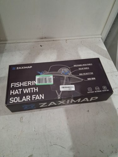 zaximap solar powered fan hat - osfm - BEIGE image 2