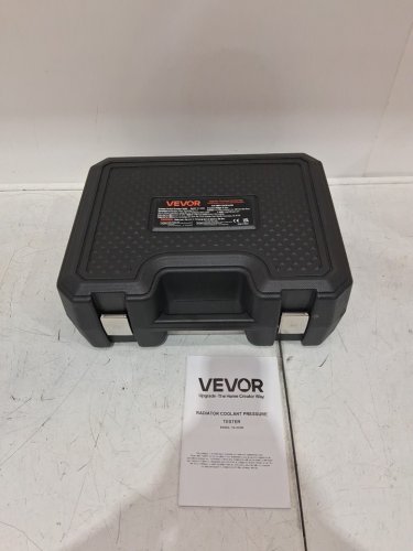 28PC VEVOR Universal Radiator/Coolant Pressure Tester Kit with Manual Pump & Color-coded Test Caps - BLACK - (MODEL: YS-01205) image 4