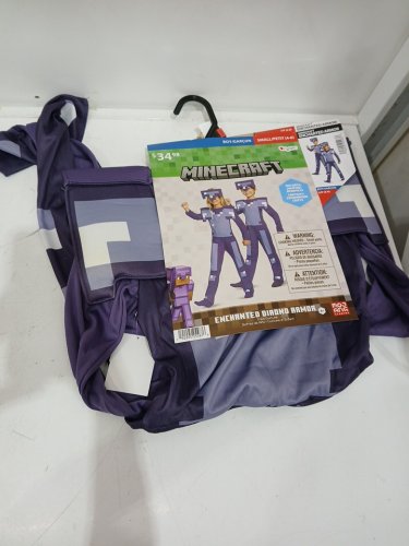 KID'S DISGUISE MINECRAFT ENCHANTED DIAMOND ARMOR COSTUME - SMALL (4-6) - PURPLE image 2