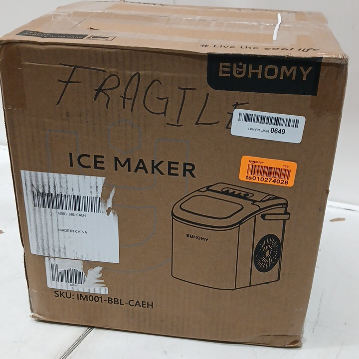 EUHOMY Countertop Ice Maker Machine - MAKES 26LB/Day - BLACK (MODEL: im-06d/IM001-Bbl-CAEH) image 2