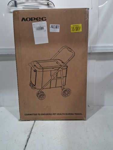 aopec   Folding Pet/dog Stroller with Dual Entry - 70LB max - green image 2