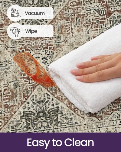 DEXI Anti-fatigue Kitchen Floor Mat - 23" x 59" - Cream/Red (Model: B75X) image 3