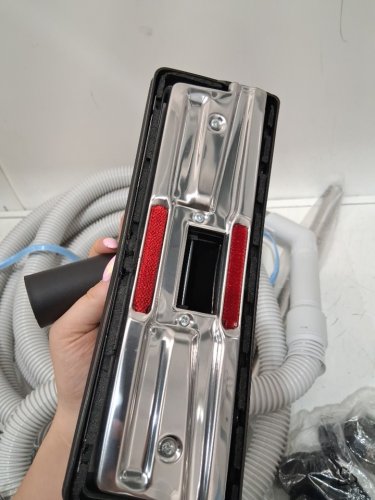 ovo universal central vacuum with power nozzle accessories and compatible with most outlets - 30ft - grey/black (model: accho-30hv-bk) image 4