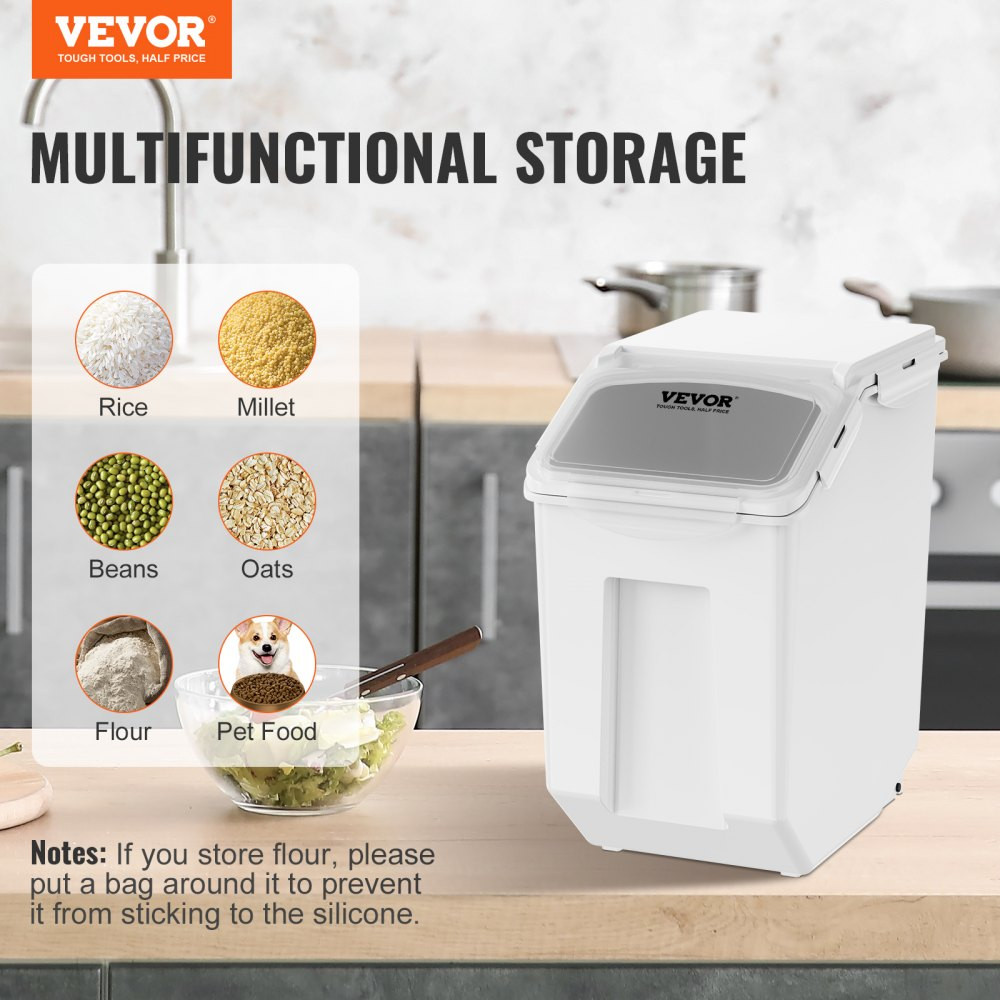 INGREDIANT STORAGE BIN - 15L - WHITE image 2