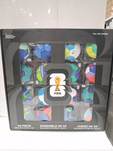 16pc fifa world cup 2026 host cities soccer ball set in display box - size 1(mini) - assorted (model: 1872202) image 2