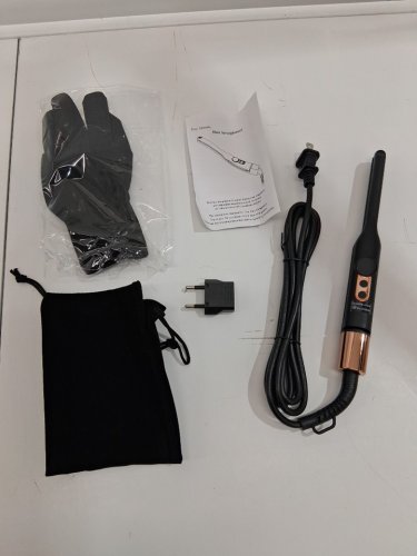 MINI FLAT IRON HAIR STRAIGHTENER WITH POUCH - 1/3" - BLACK (MODEL: RC02) image 2