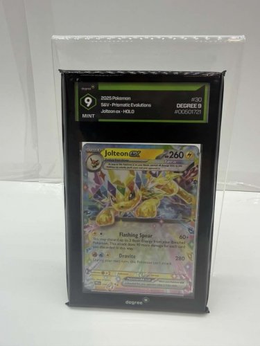 Degree Graded 9 Mint 2025 pokemon s&p prismatic evolutions jolteon ex holo 030/131 image 6