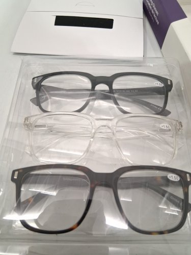 3PK Innovative Eyewear Morgan Readers - +1.50 - BLACK/CLEAR/BROWN (MODEL: 8858300 ) image 3