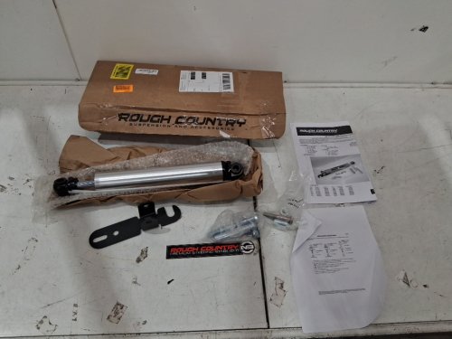 Rough Country V2 Steering Stabilizer Kit - For 2016-2022 Chevy/GM 2500/3500HD Models - Silver/Black (Model: 8730170) image 2