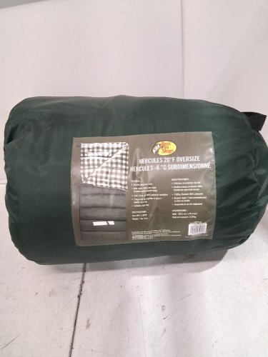 Hercules 40° Oversized Rectangular Sleeping Bag - 80" x 36" - hunter green (Style: 23606) image 2