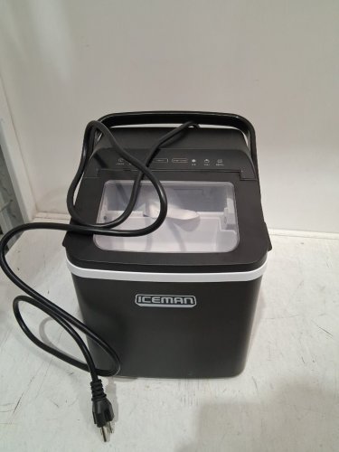 Iceman Dual-Size Ice self cleaning portable counter top ice maker - 22lbs/24hrs - black (model: rj56-bul-12) image 3