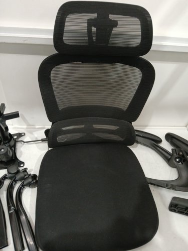 TRALT Ergonomic Office Chair with Adjustable Headrest Lumbar Support Computer Chair - 330lbs capacity - black (model:YX001-3) image 7