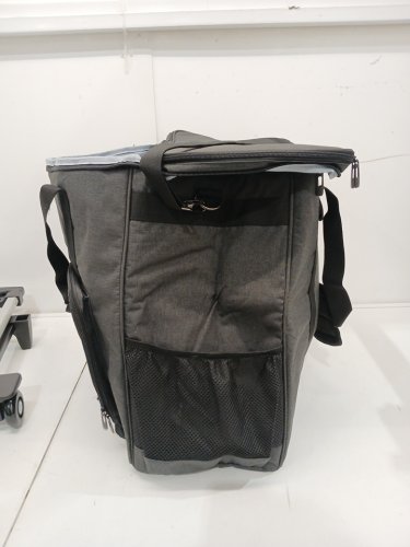 CURMIO Rolling Desktop Computer Carrying Case with Wheels - 20" x 20" x 9" - Grey (model:‎CACR08101) image 5