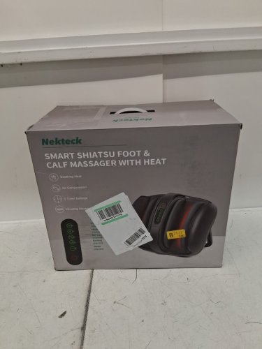 Nekteck Shiatsu Foot & Calf Massager with Heat function and remote control - Black (Model: NK-FLM02) image 2