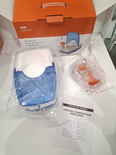 AXD CARE PORTABLE MASK PISTON NEBULIZER MACHINE - BLUE/WHITE (MODEL: AXD-301) image 3