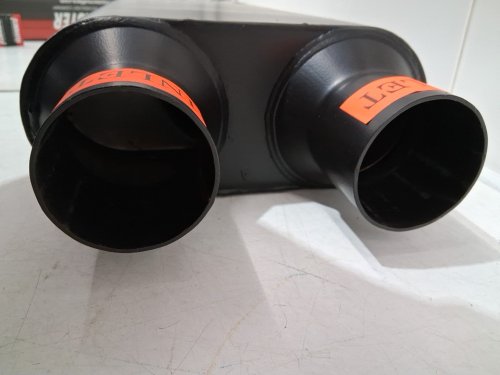 Flowmaster Super 44 Series Chambered Muffler - 2.50 Dual IN / 2.50 Center OUT - BLACK (MODEL: 8425454) image 7