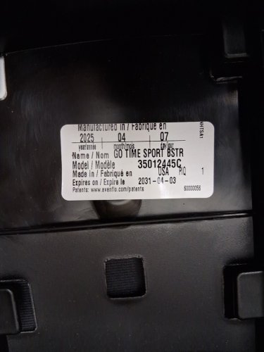 EVENFLO GOTIME SPORT/lx HIGH BACK BOOSTER SEAT - Black/grey (MODEL: 35012445C) image 8