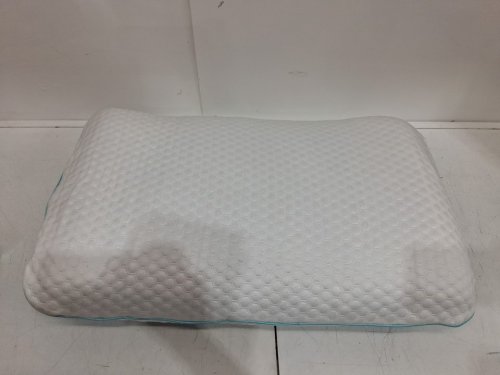 MARTHA STEWART MEMORY FOAM COOLING PILLOW - QUEEN (18" X 28") - white/blue (MODEL: 1392500) image 3