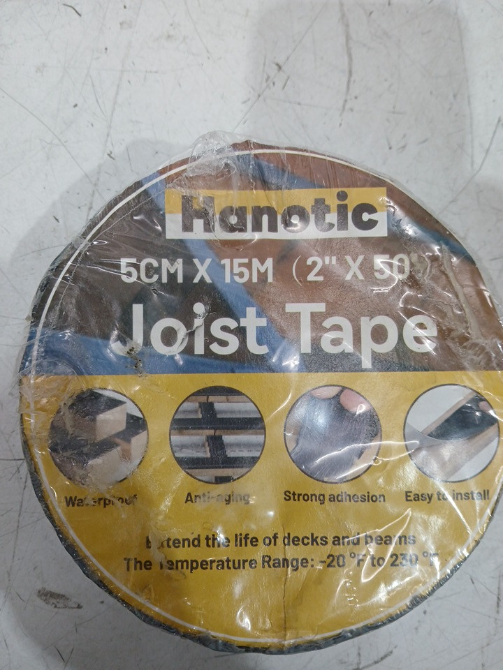 hanotic Weather Resistance Butyl Tape, Joist Tape - 2" x 50" - Black image 2