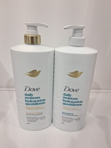 2PC dove daily moisture shampoo & conditioner set - 1.18l/each image 2