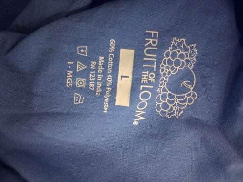 Fruit of The Loom Mens Long Sleeve Broadcloth Pajama Set - LARGE - BLUE (MODEL:123187) image 4