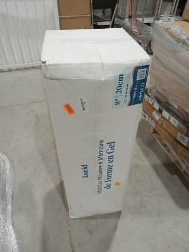 LUCID GEL MEMORY FOAM MATTRESS W/ HYPERALLERGENIC BAMBOO CHARCOAL INFUSION, 8", TWIN XL (WHITE) (MODEL: LU08TXFR30GF) image 2