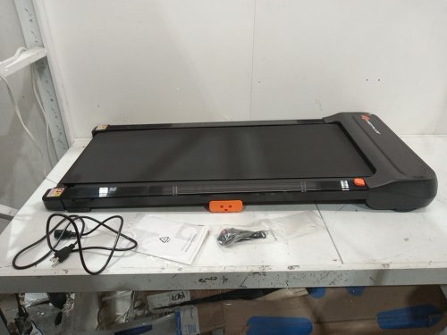 Goplus under desk walking pad treadmill with watch-like remote control & LED touch screen - 265lbs capacity - black (model: sp38104us) image 5