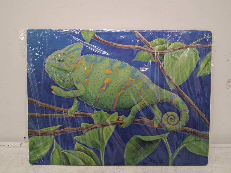 Veiled Chameleon Metal Print - 16" x 12" (model: mtl-39656-1612) image 3