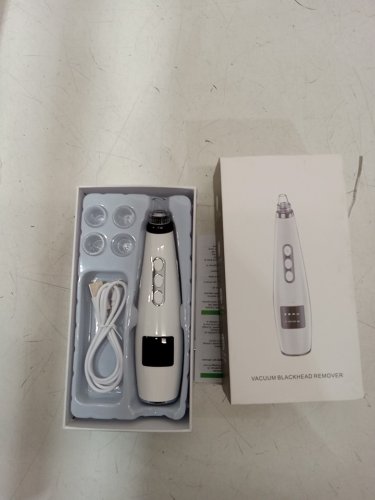 Blackhead Remover Pore Vacuum Facial - 5 Suction Levels - white - (model qc-208) image 2