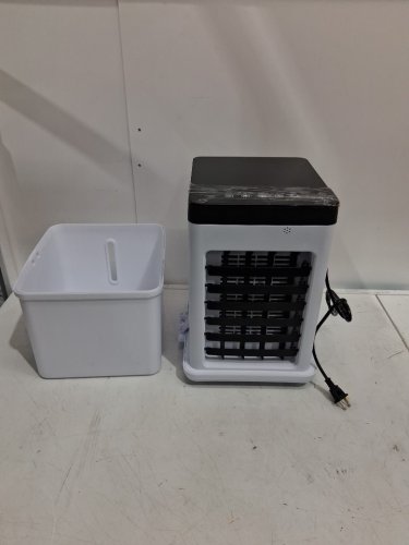 PORTABLE 4-IN-1 AIR CONDITIONER WITH ICEPACKS & 3 SPEEDS- 12L TANK - 65W - WHITE/BLACK (MODEL: GDS-620) image 3