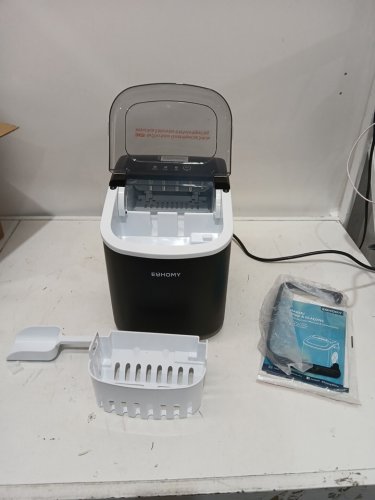 EUHOMY Countertop Ice Maker Machine - MAKES 26LB/Day - BLACK (MODEL: im-06d/IM001-Bbl-CAEH) image 8