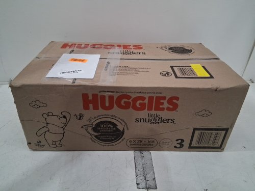 168PK HUGGIES LITTLE SNUGGLERS DISPOSABLE DIAPERS - SIZE 3 - DISNEY WINNIE THE POOH image 2