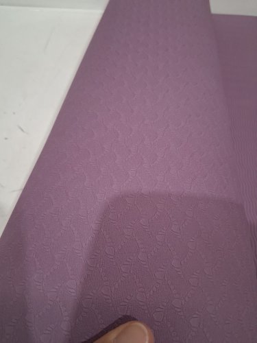 Amazon Basics TPE Exercise Yoga Mat with Carrying Strap - 73.6" x 24" x 1/4" - purple (model: amz3) image 4