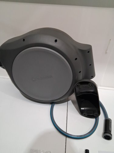 GARDENA ROLL-UP WALL MOUNTED RETRACTABLE HOSE REEL WITH AUTO SPRING - 50FT - GREY image 5