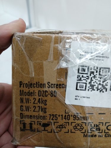 Portable 160° Wide Angle Indoor/Outdoor Projector Screen with Stand and Carry Bag - 80" - black (model: dzc-80) image 3