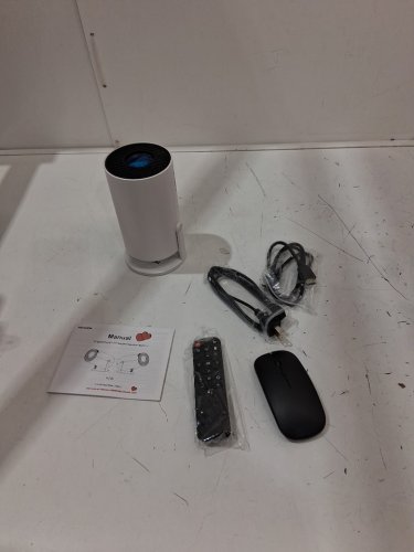 NONETE MINI BLUETOOTH ROTATABLE PROJECTOR with WiFi and Bluetooth- 1080p hd - 9ft distance - white (MODEL: NT20) image 3