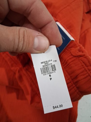 women's Old navy Linen-Blend Easy Barrel Pants - Small - orange (style: #877627) image 3